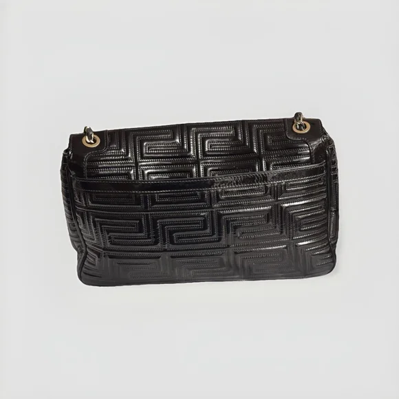 Gianni Versace Quilted Patent Leather Shoulder Bag - Picture 7 of 16